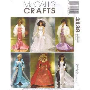  Mccalls Crafts 3138 Doll Pattern Arts, Crafts & Sewing