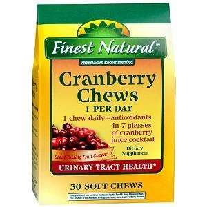  Finest Natural Cranberry Chews, 30 ea Health & Personal 