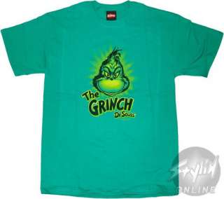 officially licensed merchandise dr seuss the grinch green medium t 