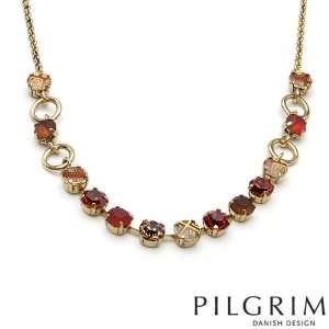 , DENMARK Attractive Necklace With Precious Stones   Genuine Crystals 