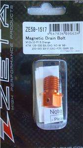 Magnetic Drain Bolt KTM SX EXC SMR Orange  