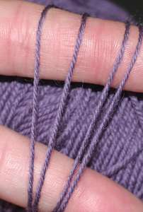 Yarn Place Wool 2300 Yards Fingering DARK LILAC 203  