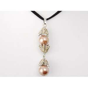   Topaz Crystal Rhinestone Long Dangle Custom Necklace Pendant Jewelry