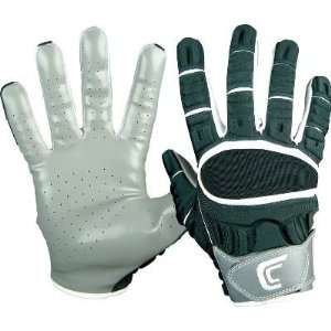  Cutters Adult The Gamer Grey Receiver Gloves   Receiver Gloves 