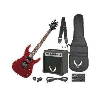 Dean Electric Guitar Starter Pack with Vendetta XMT Metalic Red, 10 