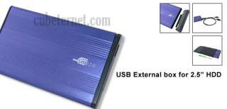 USB 2.0 2.5 IDE Laptop Hard Disk Drive HDD Enclosure  