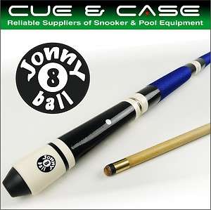 Jonny 8 Ball BLUE 4pc Hardwood Adjustable Snooker Pool Cue   18 21oz 