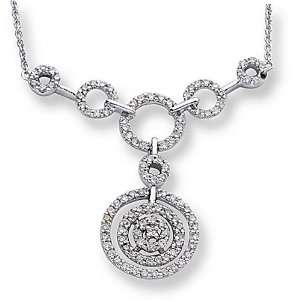  17 Diamond Circle Necklace Jewelry