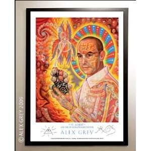  Framed St. Albert Poster Signed by Alex Grey Everything 