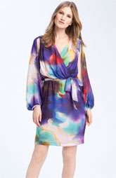 Suzi Chin for Maggy Boutique Blouson Sleeve Chiffon Dress Was $168.00 