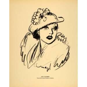  1938 Ann Sothern Film Actress Henry Major Lithograph 