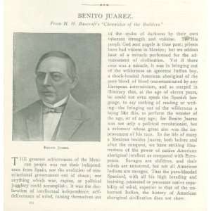  1903 Benito Juarez Mexican Leader 