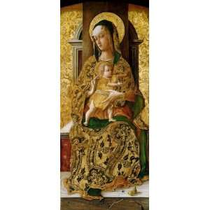 Hand Made Oil Reproduction   Carlo Crivelli   32 x 76 inches   Madonna 