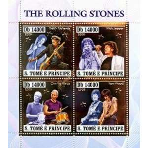   Keith Richards, Ron Wood, Charlie Watts Stamps 1642 