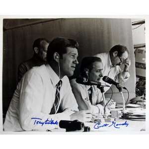  Curt Gowdy and Tony Kubek   In The Booth   Autographed 