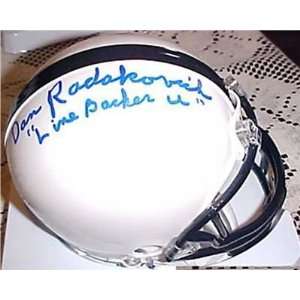  Penn State Dan Radakovich Signed Mini Helmet JSA PROOF 