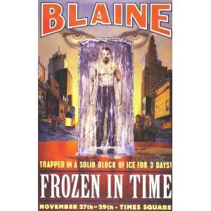  David Blaine Frozen in Time Movie Poster (11 x 17 Inches 
