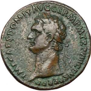  DOMITIAN 88AD Saecular Games Temple Ancient Roman Coin Domitian 