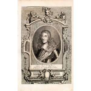  1721 Copper Engraving Portrait John Austria Younger Don 