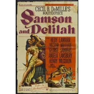  Samson & Delilah (1949) 27 x 40 Movie Poster Style C