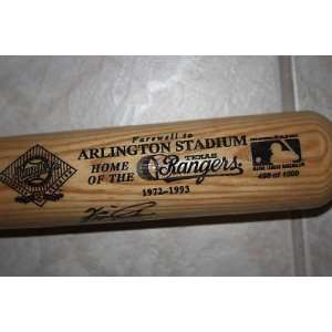  FERGIE JENKINS Arlington Stadium Auto Full Size Bat 