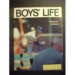 Ferguson Jenkins Chicago Cubs Autographed March 1973 Boys Life 