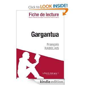 Gargantua de François Rabelais (Fiche de lecture) (French Edition 