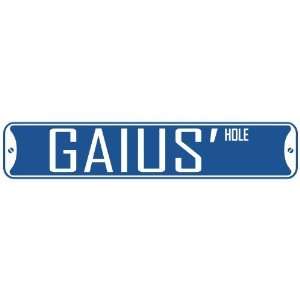   GAIUS HOLE  STREET SIGN