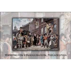 George Washingtons Inauguration at Philadelphia, by Jean Leon Gerome 
