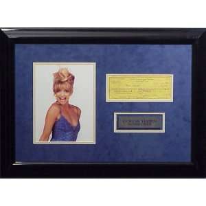 Goldie Hawn Framed Autographed Check