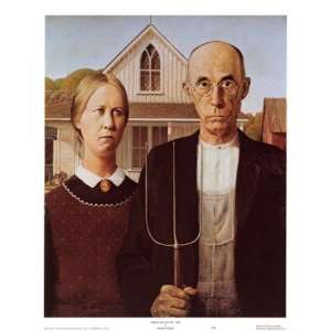   Gothic, c.1930 Finest LAMINATED Print Grant Wood 18x22