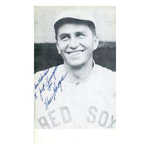 Harry Hooper Autographed Postcard (James Spence)   MLB Cut Signatures