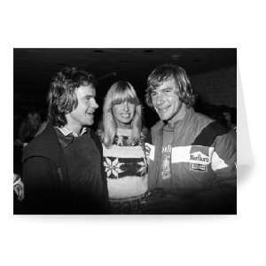 James Hunt with Barry Sheene   Greeting Card (Pack of 2)   7x5 inch 