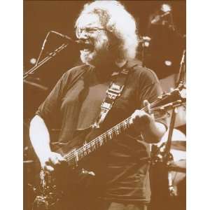 Jerry Garcia and The Grateful Dead 11 X 14 Sepia Poster