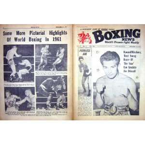  BOXING 1961 JIM DRISCOLL WINSTONE CALDWELL CHARNLEY