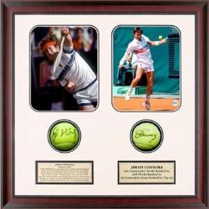  John McEnroe & Jimmy Connors Autographed Tennis Ball with 