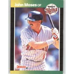  1989 Donruss #626 John Moses DP   Minnesota Twins 