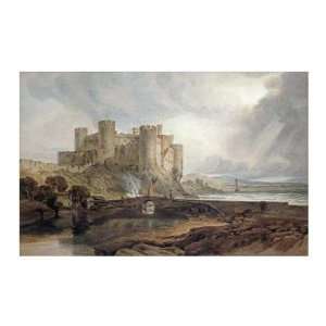  Conway Castle Joseph M.W. Turner. 14.00 inches by 10.38 