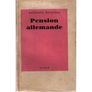  Pension allemande Katherine Mansfield Books