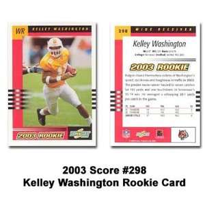 Score Cincinnati Bengals Kelley Washington 2003 Rookie 