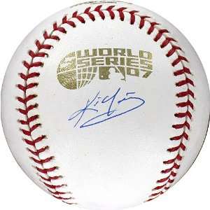 Kevin Youkilis Signed Ball   2007 World Series