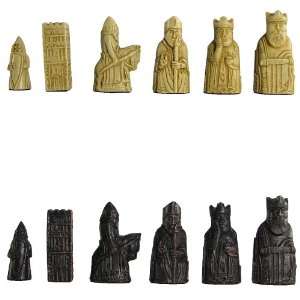  Mini Isle of Lewis Crushed Stone Chess Pieces Toys 