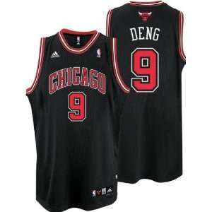 Luol Deng Jersey adidas Black Swingman #9 Chicago Bulls Jersey