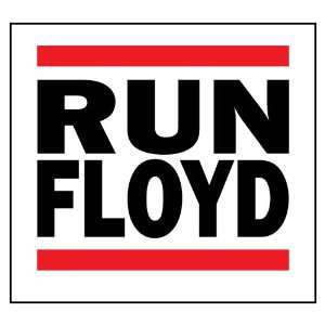 Manny Pacquiao RUN FLOYD sticker decal Black and Red