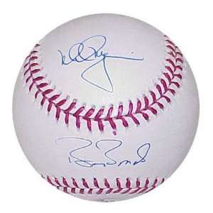 Mark McGwire and Barry Bonds Autographed Baseball