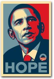 Barack Obama FAIREY (Hope) RARE Campaign Poster 24 x 36 by Pop 
