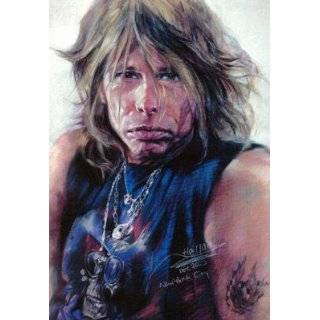 Professionally Framed Aerosmith Steven Tyler   Pastel Portrait, Music 