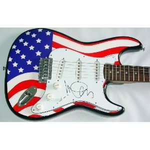  Chickenfoot Michael Anthony Autographed Signed USA Flag 