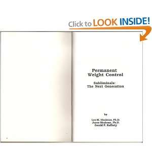  Permanent Weight Control Michael J. Mahoney Books