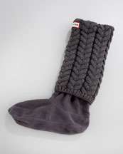Hunter Boot Faux Fur Welly Sock   
